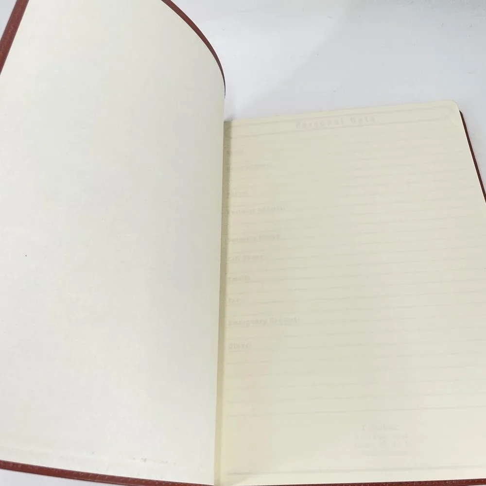 Colorbok Saddle Brown Bonded Leather Journal B5 Lined Gold Gilded Edges 17845
